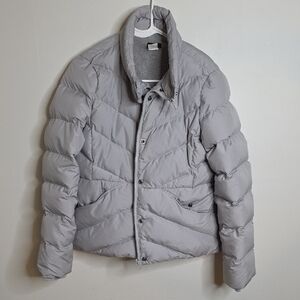 Medium Jcrew Women's Light Gray Down Puffer Jacket